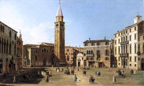  Canaletto Campo Sant'Angelo - Hand Painted Oil Painting