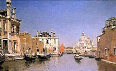  Martin Rico Y Ortega Canal de Venecia - Hand Painted Oil Painting