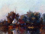  Albert Lebourg Canal in Holland near Rotterdam - Hand Painted Oil Painting