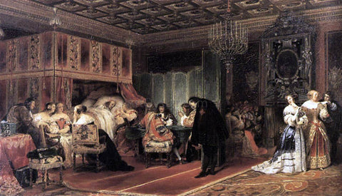  Paul Delaroche Cardinal Mazarin's Last Sickness - Hand Painted Oil Painting