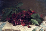  Edward C Leavitt Cherries on a Tabletop - Hand Painted Oil Painting