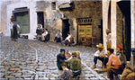  Telemaco Signorini Chiacchiere a Riomaggiore - Hand Painted Oil Painting