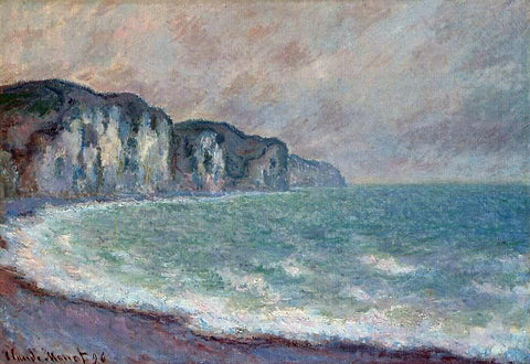  Claude Oscar Monet Cliff at Pourville - Hand Painted Oil Painting