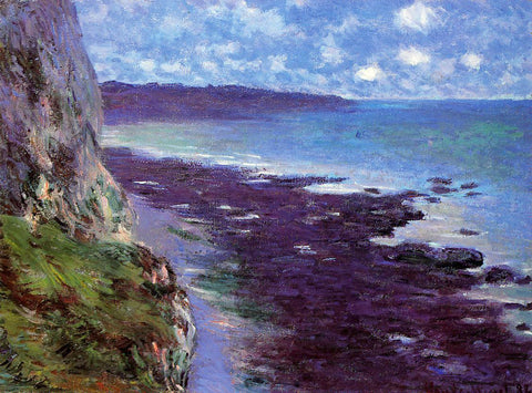  Claude Oscar Monet A Cliff near Dieppe - Hand Painted Oil Painting