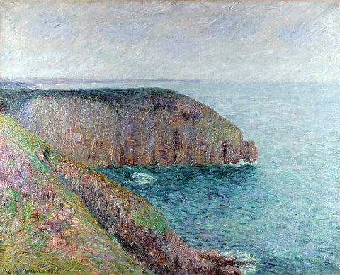  Gustave Loiseau Cliffs at Cape Frehel - Hand Painted Oil Painting