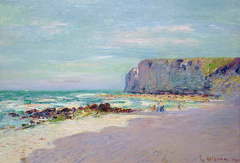  Gustave Loiseau Cliffs at Petit Dalles, Normandy - Hand Painted Oil Painting