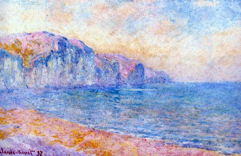  Claude Oscar Monet Cliffs at Pourville, Morning - Hand Painted Oil Painting
