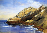  Alfred Thompson Bricher Cliffs, Dana's Island - Hand Painted Oil Painting