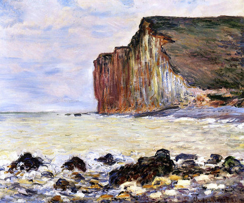  Claude Oscar Monet Cliffs of Les Petites-Dalles - Hand Painted Oil Painting