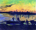  Vincent Van Gogh Coal Barges - Hand Painted Oil Painting