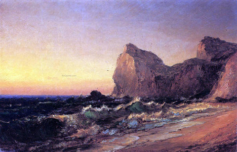  Jasper Francis Cropsey Coastal Scene - Hand Painted Oil Painting