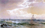  William Trost Richards Coastal Scene with Sailboats - Hand Painted Oil Painting