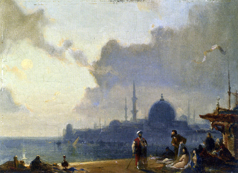  Amedee Rosier Constantinople au clair de lune - Hand Painted Oil Painting