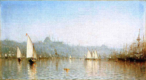  Sanford Robinson Gifford Constantinople, from the Golden Horn - Hand Painted Oil Painting