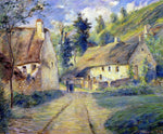  Camille Pissarro Cottages at Auvers, near Pontoise - Hand Painted Oil Painting