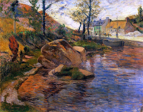  Paul Gauguin A Cove Opposite Pont-Aven Harbor - Hand Painted Oil Painting