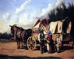  William Aiken Walker Covered Wagon with Negro Family - Hand Painted Oil Painting
