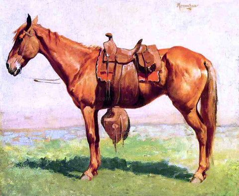  Frederic Remington A Cow Pony - Hand Painted Oil Painting