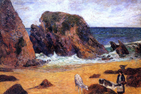  Paul Gauguin Cows by the Sea - Hand Painted Oil Painting