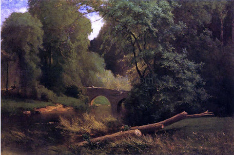  George Inness Cromwell's Bridge - Hand Painted Oil Painting