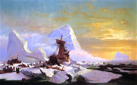  William Bradford Crushed in the Ice - Hand Painted Oil Painting
