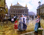  Joaquin Pallares Allustante Cruzando la calle - Hand Painted Oil Painting