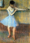  Edgar Degas Dancer in Blue at the Barre - Hand Painted Oil Painting