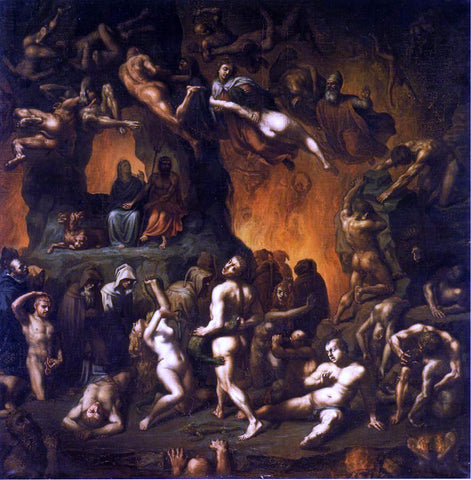  Paul Chenavard Dante's Inferno - Hand Painted Oil Painting