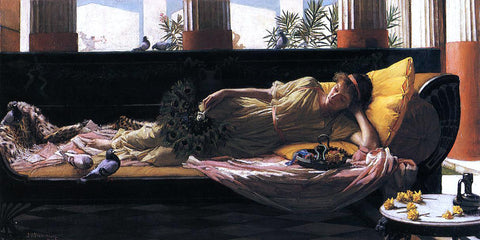  John William Waterhouse Dolce Far Niente - Hand Painted Oil Painting