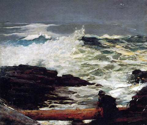  Winslow Homer Driftwood - Hand Painted Oil Painting