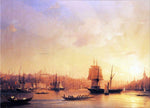  Ivan Constantinovich Aivazovsky Dusk on the Golden Horn - Hand Painted Oil Painting