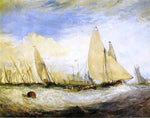  Joseph William Turner East Cowes Castle, the Seat of J. Nash, Esq.; the Regatta Beating to Windward - Hand Painted Oil Painting