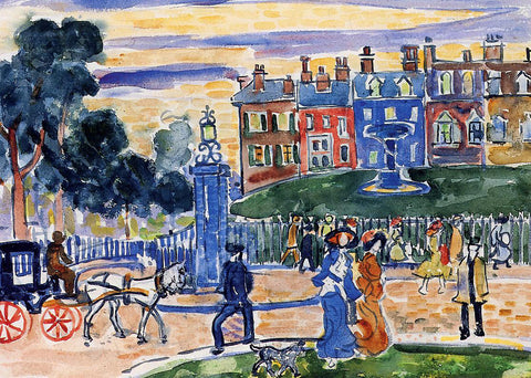  Maurice Prendergast Edge of the Park - Hand Painted Oil Painting