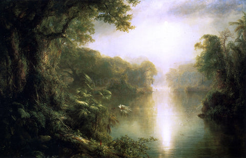  Frederic Edwin Church El Rio de Luz (also known as The River of Light) - Hand Painted Oil Painting