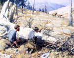  Arthur B Frost Elk Ahead - Hand Painted Oil Painting
