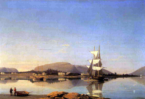  Fitz Hugh Lane Entrance to Somes Sound from Southwest Harbor - Hand Painted Oil Painting