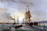  Stanislas Lepine Entrance to the Port - Hand Painted Oil Painting