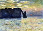  Claude Oscar Monet Etretat, Sunset - Hand Painted Oil Painting