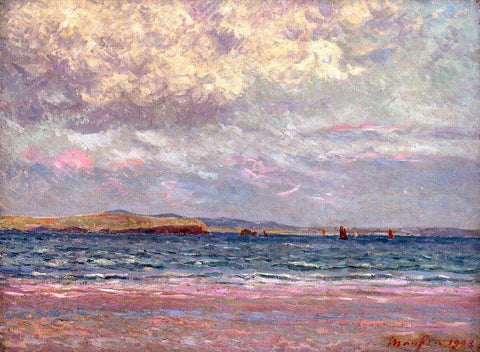  Maxime Maufra Evening, Morgat Beach - Hand Painted Oil Painting