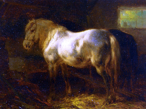  Wouter Verschuur Feeding the Horses in a Stable - Hand Painted Oil Painting