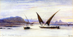  Edward Lear Feluccas on the Nile near Abu-Simbel - Hand Painted Oil Painting