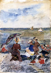  Maurice Prendergast Figures on the Beach - Hand Painted Oil Painting