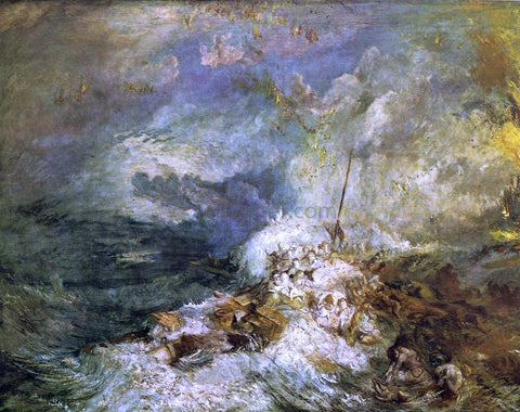  Joseph William Turner Fire at Sea - Hand Painted Oil Painting