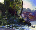  George Wesley Bellows Fisherman and Stream - Hand Painted Oil Painting