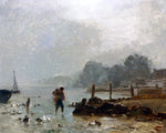  Constant Troyon Fisherman - Hand Painted Oil Painting