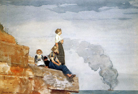  Winslow Homer Fisherman's Family (also known as The Lookout) - Hand Painted Oil Painting