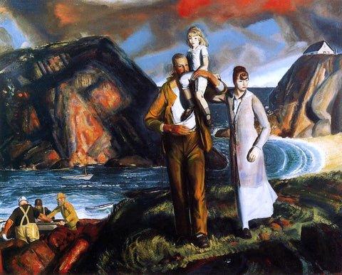  George Wesley Bellows Fisherman's Family - Hand Painted Oil Painting
