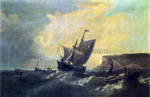  William Bradford Fishermen in an Approaching Storm - Hand Painted Oil Painting