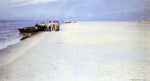  Peder Severin Kroyer Fishermen on the Beach at Skagen - Hand Painted Oil Painting