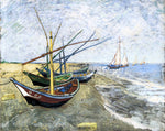  Vincent Van Gogh A Fishing Boat on the Beach at Les Saintes-Maries-de-la-Mer - Hand Painted Oil Painting